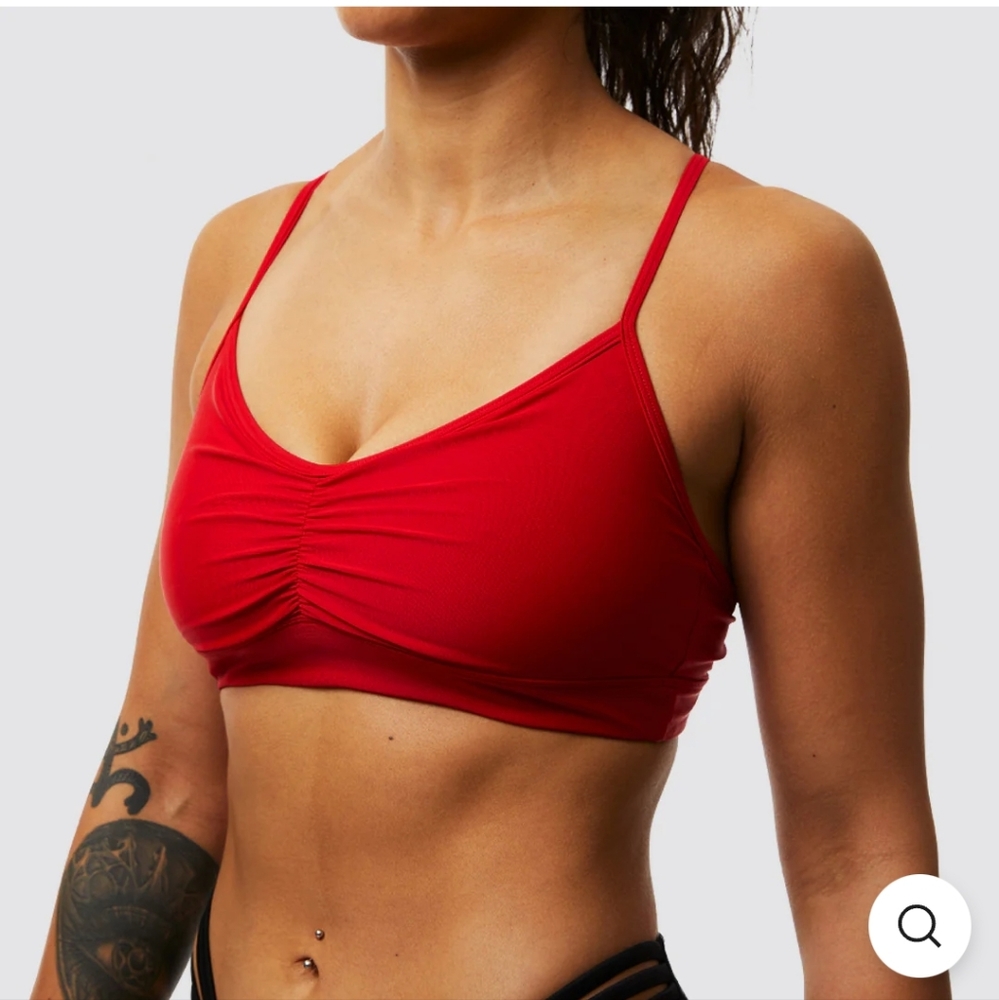 Born Primitive Laguna Bikini Top (Bright Red) Size Large